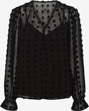 PIECES Blouse 'Symma' in Black: front