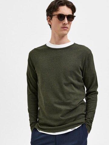 SELECTED HOMME Pullover 'Rome' in Grün