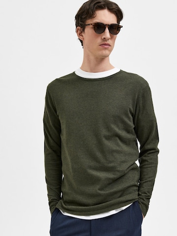 SELECTED HOMME Pullover 'Rome' in Grün