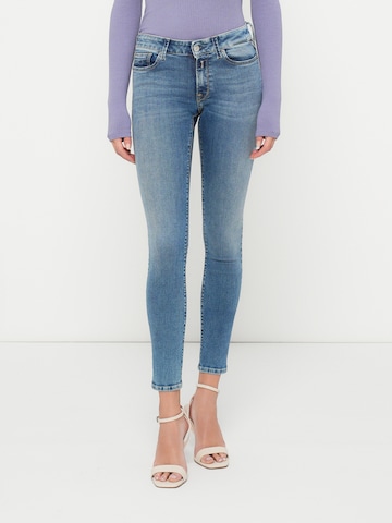 REPLAYSkinny Traperice 'NEW LUZ' - plava boja: prednji dio