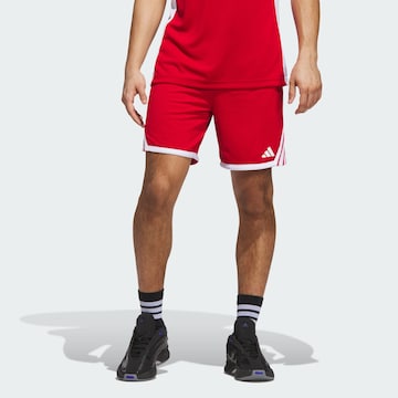 ADIDAS PERFORMANCE Loose fit Sports trousers '3G Speed' in Red: front