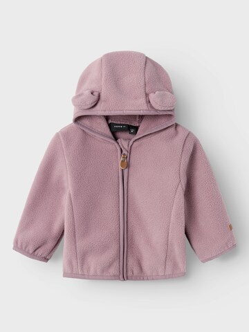 NAME IT Fleece jas 'Meeko' in Lila