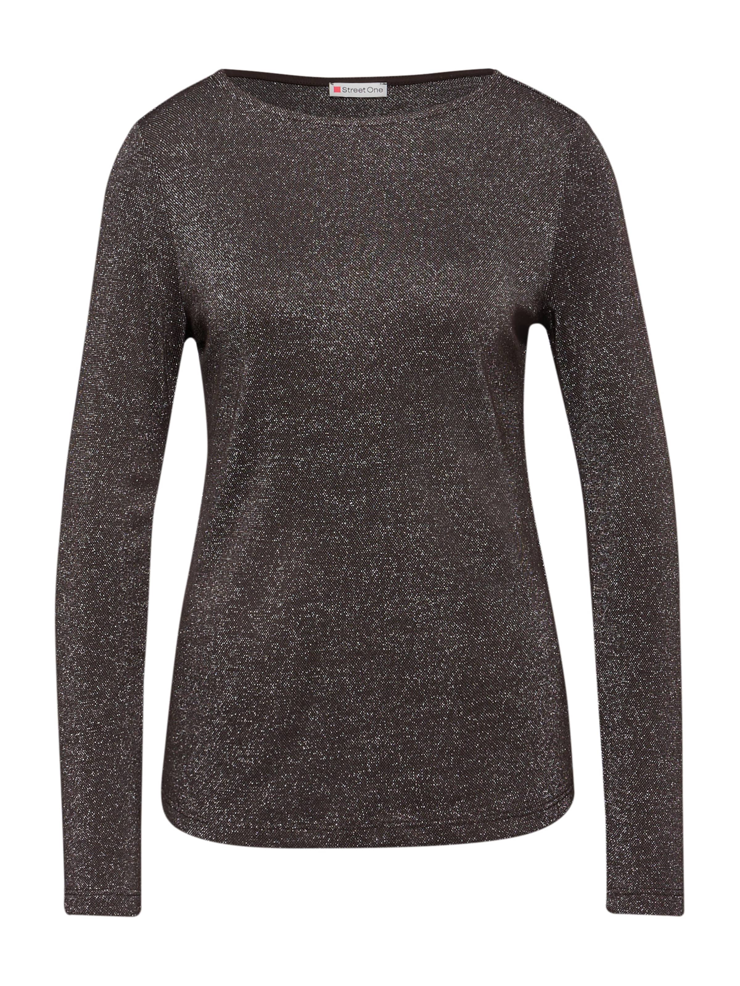 STREET ONE T-shirt en brun foncé, Vue avec produit