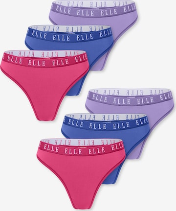 ELLE String ' Thong - ELLE LOGO ' in Mixed colours: front