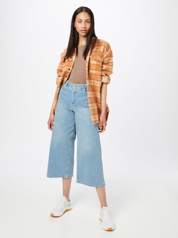 FIVEUNITS Wide leg Jeans 'Abby Crop' in Blauw