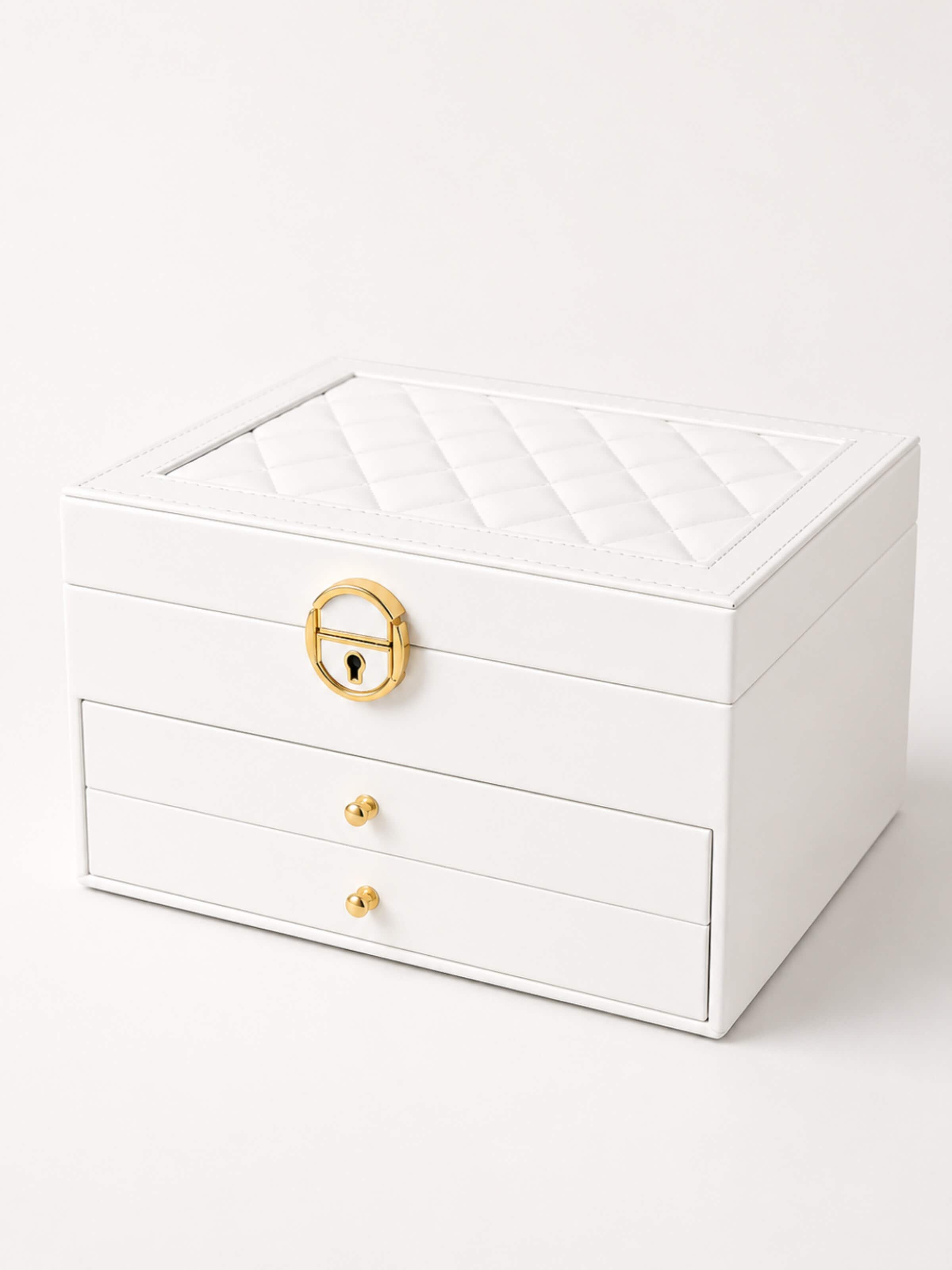 MEVYRA Jewelry Storage 'Schmuckkästchen 3-Etagen' in White