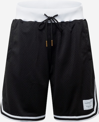Mitchell & Ness Trousers in Black / White, Item view