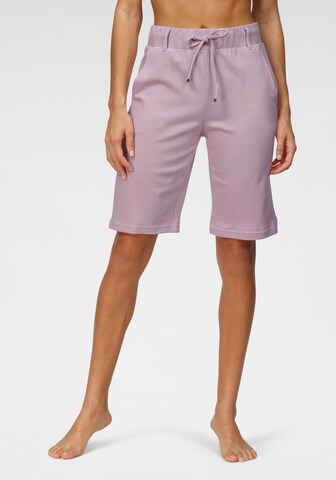 LASCANA Regular Shorts in Pink: predná strana