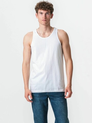 T-Shirt ' Basic Tanktop ' TEESHOPPEN en blanc : devant