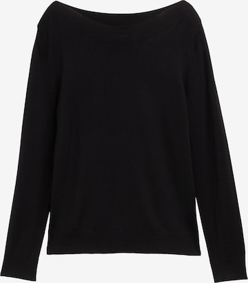 TOM TAILOR Sweater in Black: front