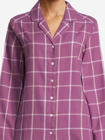 SEIDENSTICKER Pajama 'Classic Flanell' in Purple