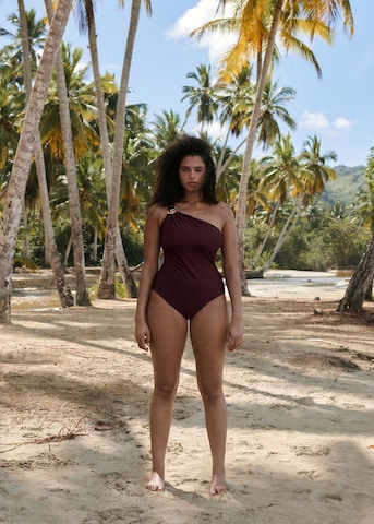 MANGO Swimsuit 'Odiseop' in Red