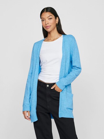 VILA Gebreid vest 'Ril' in Blauw: voorkant