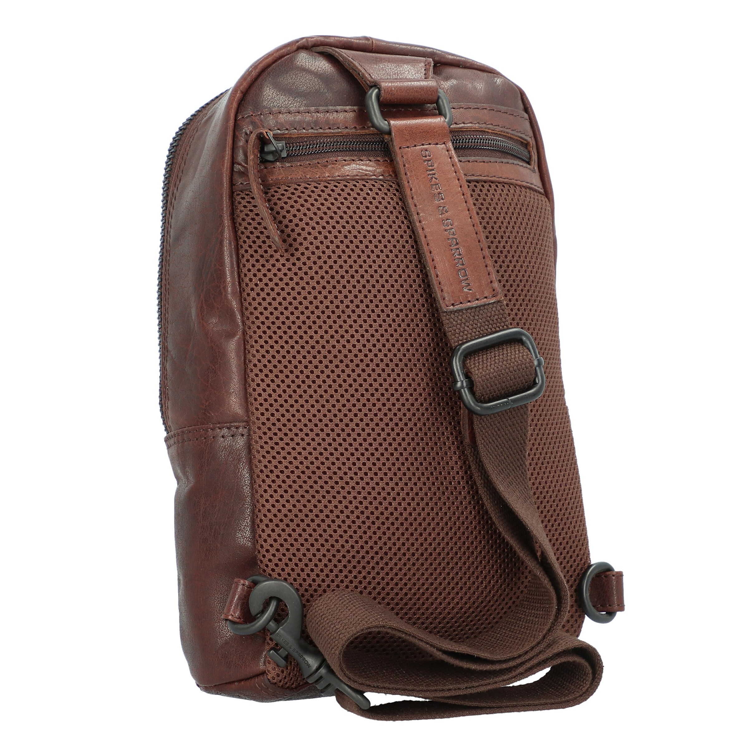 Spikes & Sparrow Umhängetasche 'Bronco' in Braun