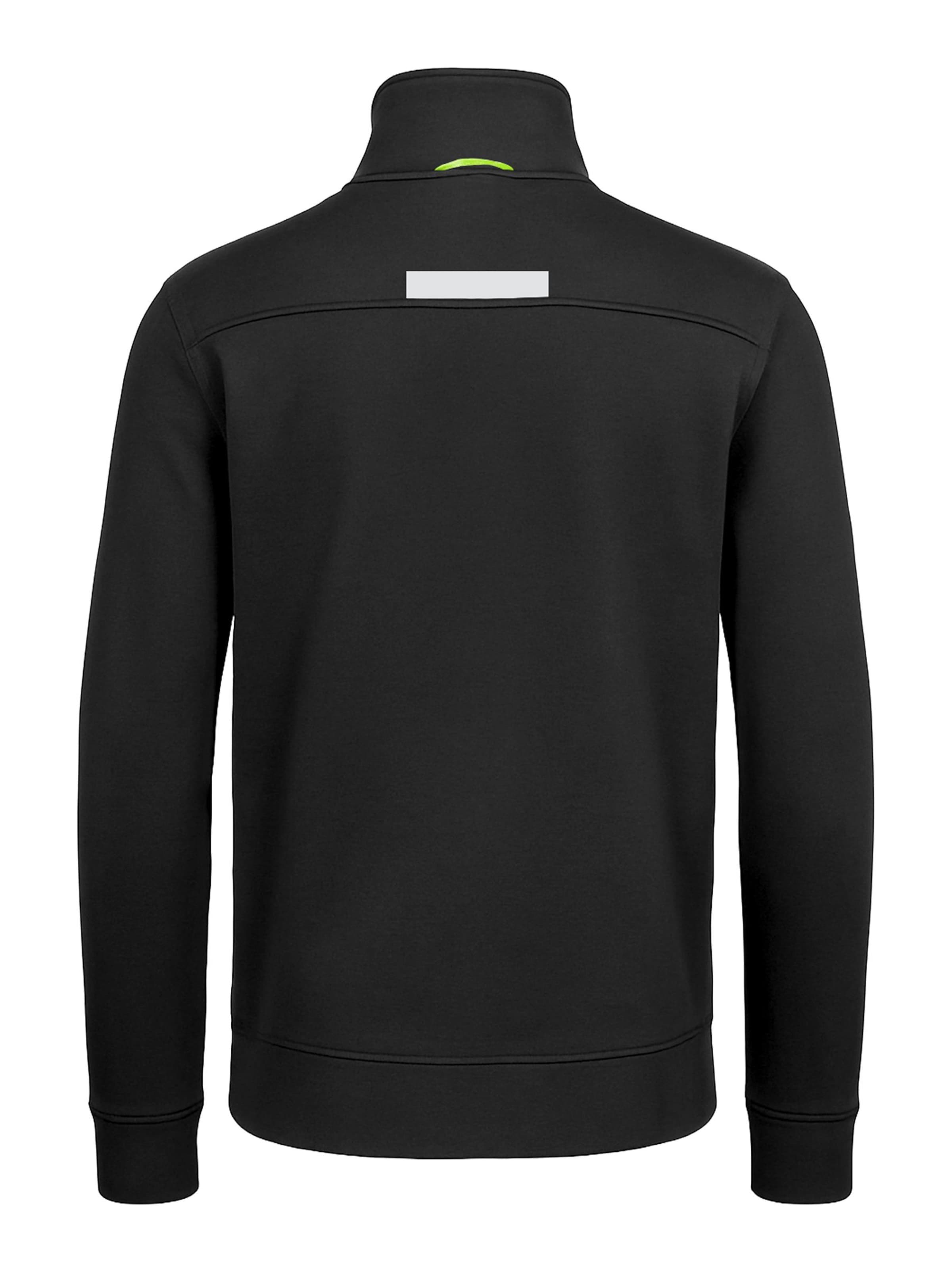FORSBERG Sweatshirt 'Half Zip Sweatshirt' in Black