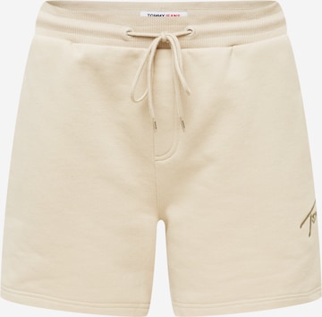 Tommy Jeans Trousers in Beige: front