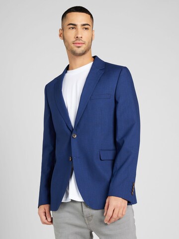 BURTON MENSWEAR LONDON - Ajuste regular Chaqueta saco en azul: frente