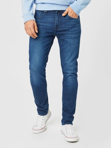 Coupe slim Jean 'SLIMMY' 7 for all mankind en bleu : devant