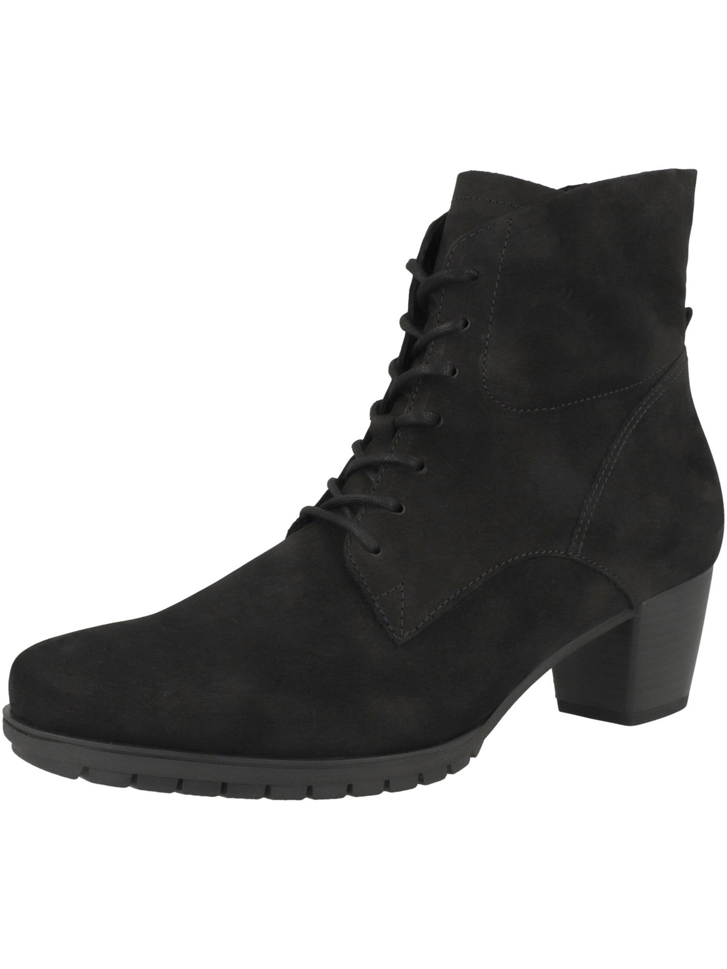 GABOR Schnürstiefelette in Schwarz: Vorderseite