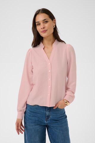 Chemisier Kaffe en rose : devant