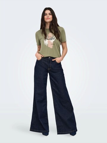 ONLY Μπλουζάκι 'ONLFREE' σε πράσινο