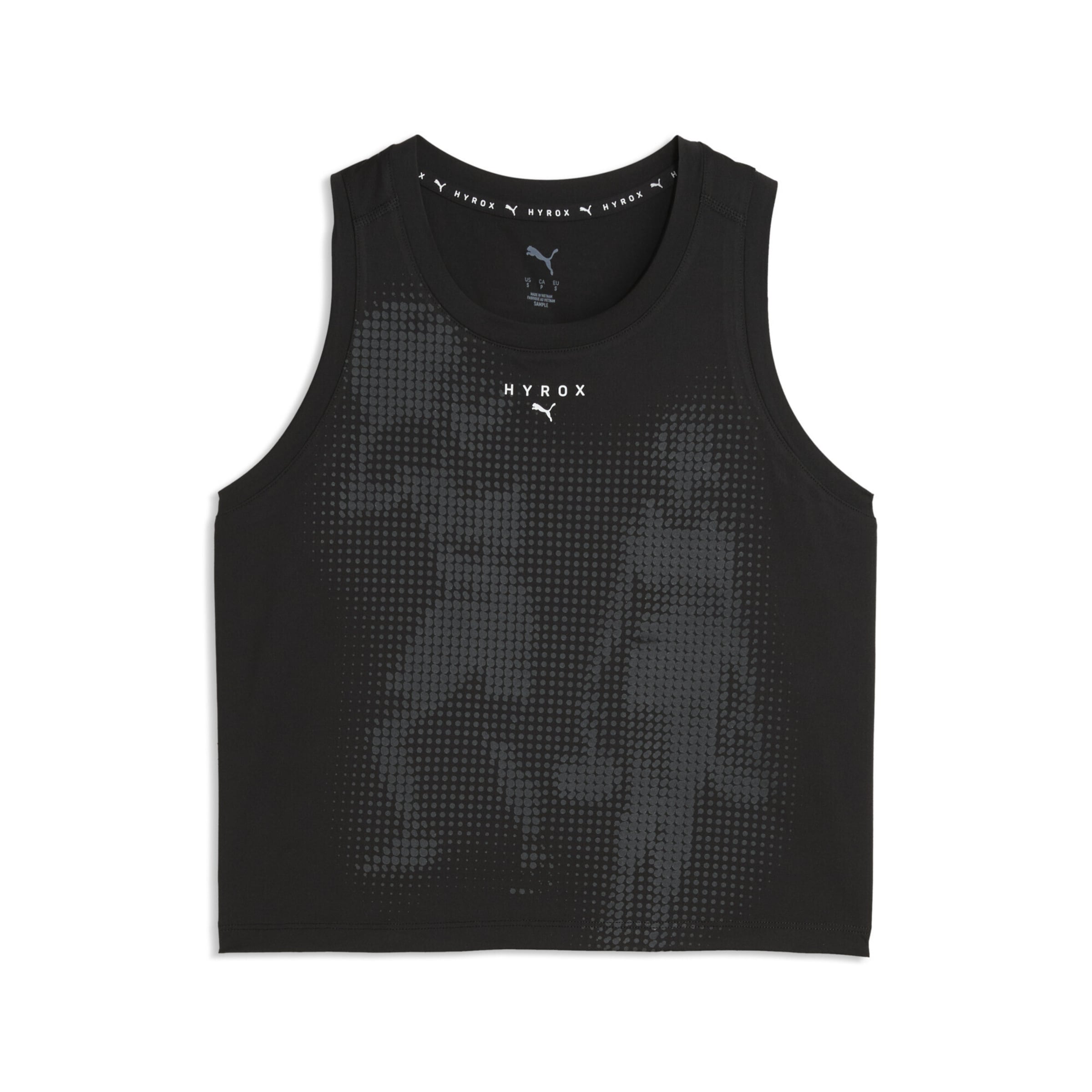 PUMA Sporttop 'Puma x Hyrox Cloudspun' in Zwart: voorkant