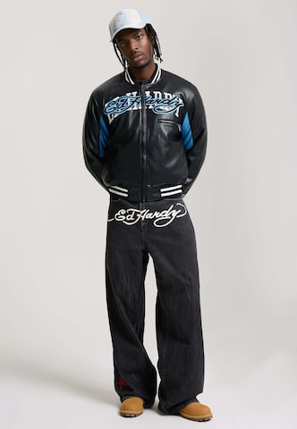 Ed Hardy Демисезонная куртка '1971 Panther' в Черный