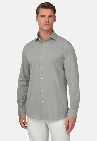 Coupe regular Chemise Boggi Milano en vert : devant