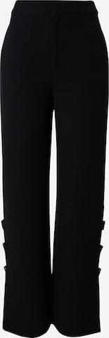 Wide Leg Pantalon 'Jula' Hoermanseder x About You en noir : devant