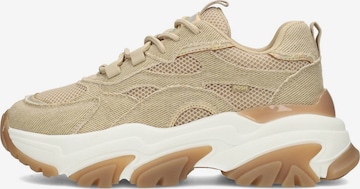 Baskets basses 'Polly' POSH by Poelman en beige : devant