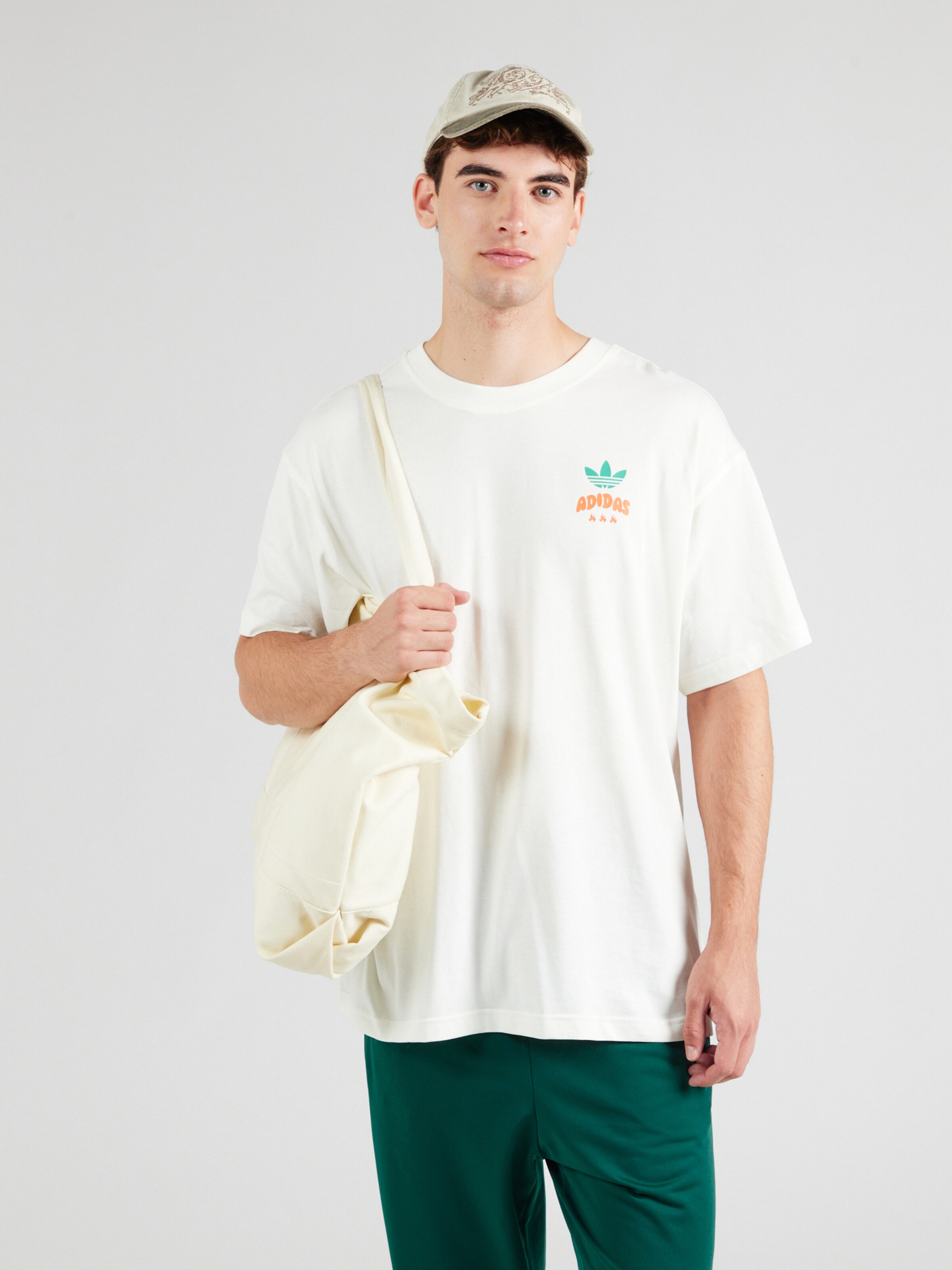 JIBLUE グッズ ADIDAS ORIGINALS Tricou 'Japaleno' pe Alb | ABOUT YOU