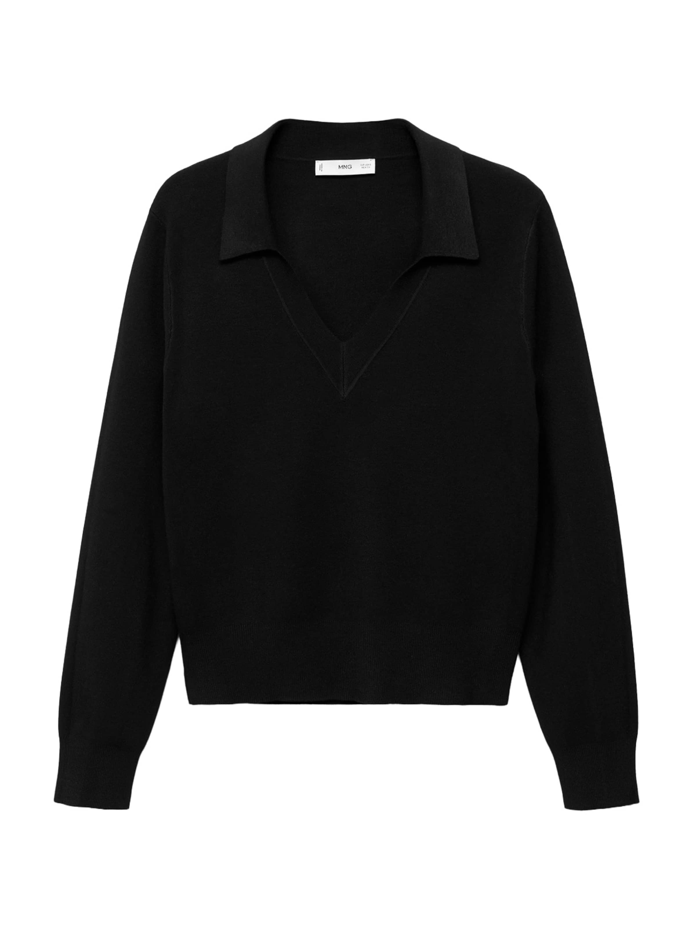 MANGO Пуловер 'JAN' в черно: отпред