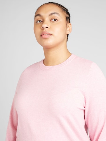 ONLY Carmakoma Pullover 'IBI' in Pink