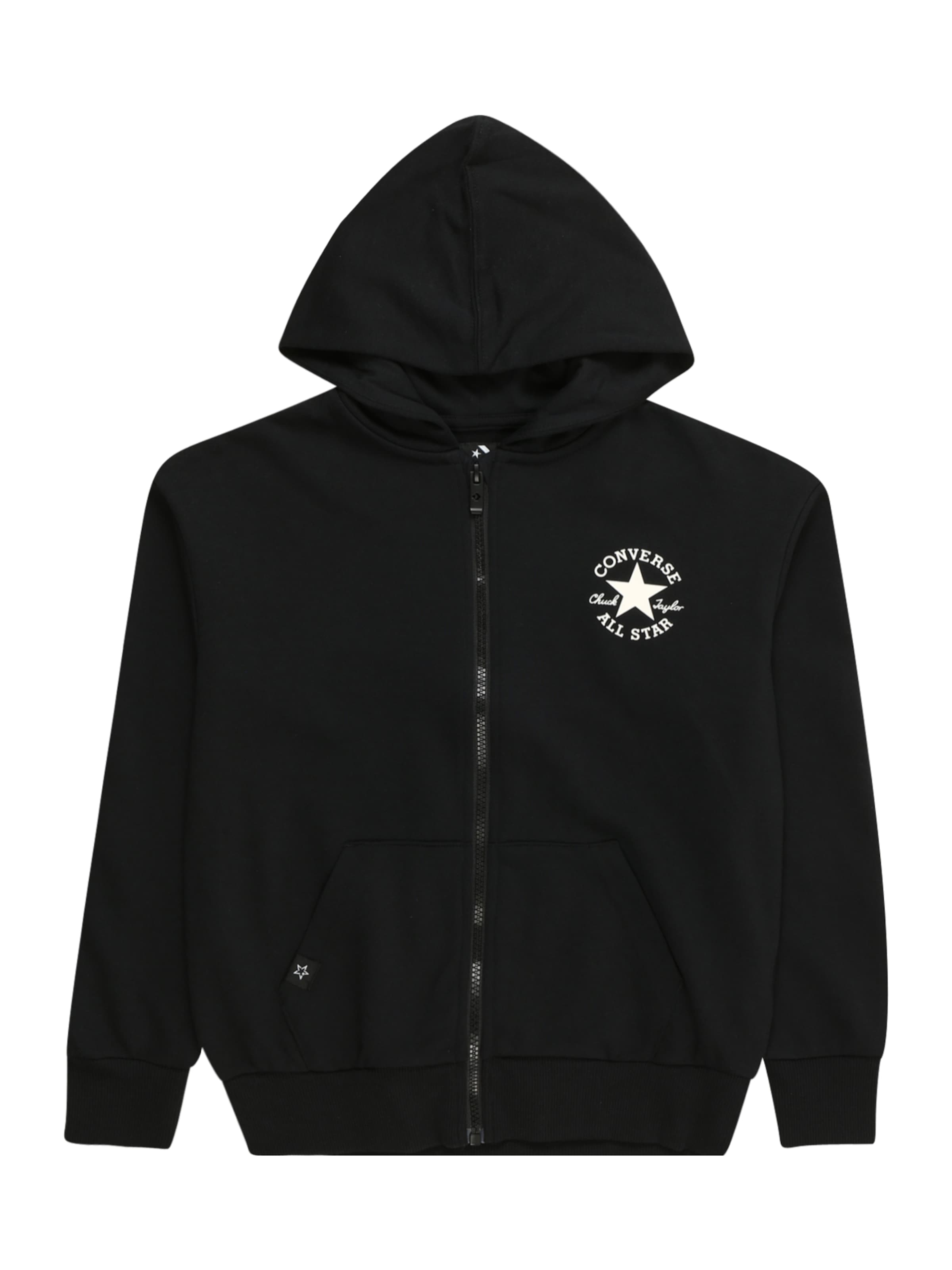 CONVERSE Tréning dzseki - fekete: elől