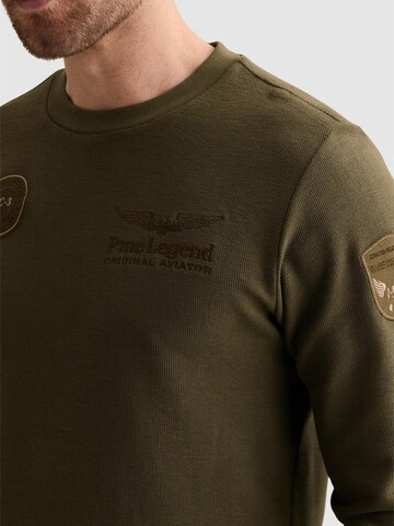 PME Legend Paita 'T-shirt with long sleeves and artwork' värissä vihreä