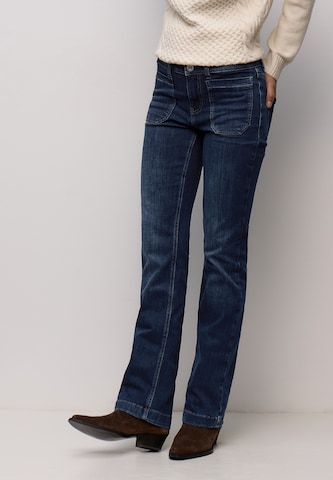 STREET ONE Bootcut Jeans in Blau: Vorderseite