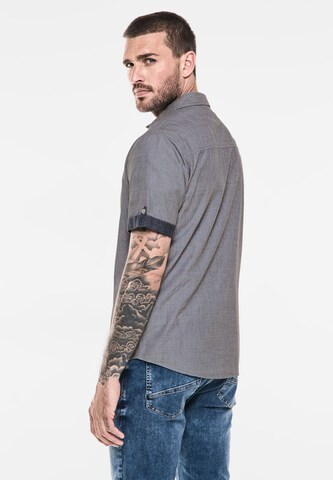 Street One MEN Regular Fit Hemd in Grau