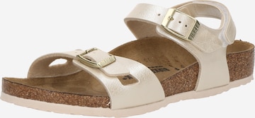 BIRKENSTOCK Sandale 'Rio' in Weiß: Vorderseite