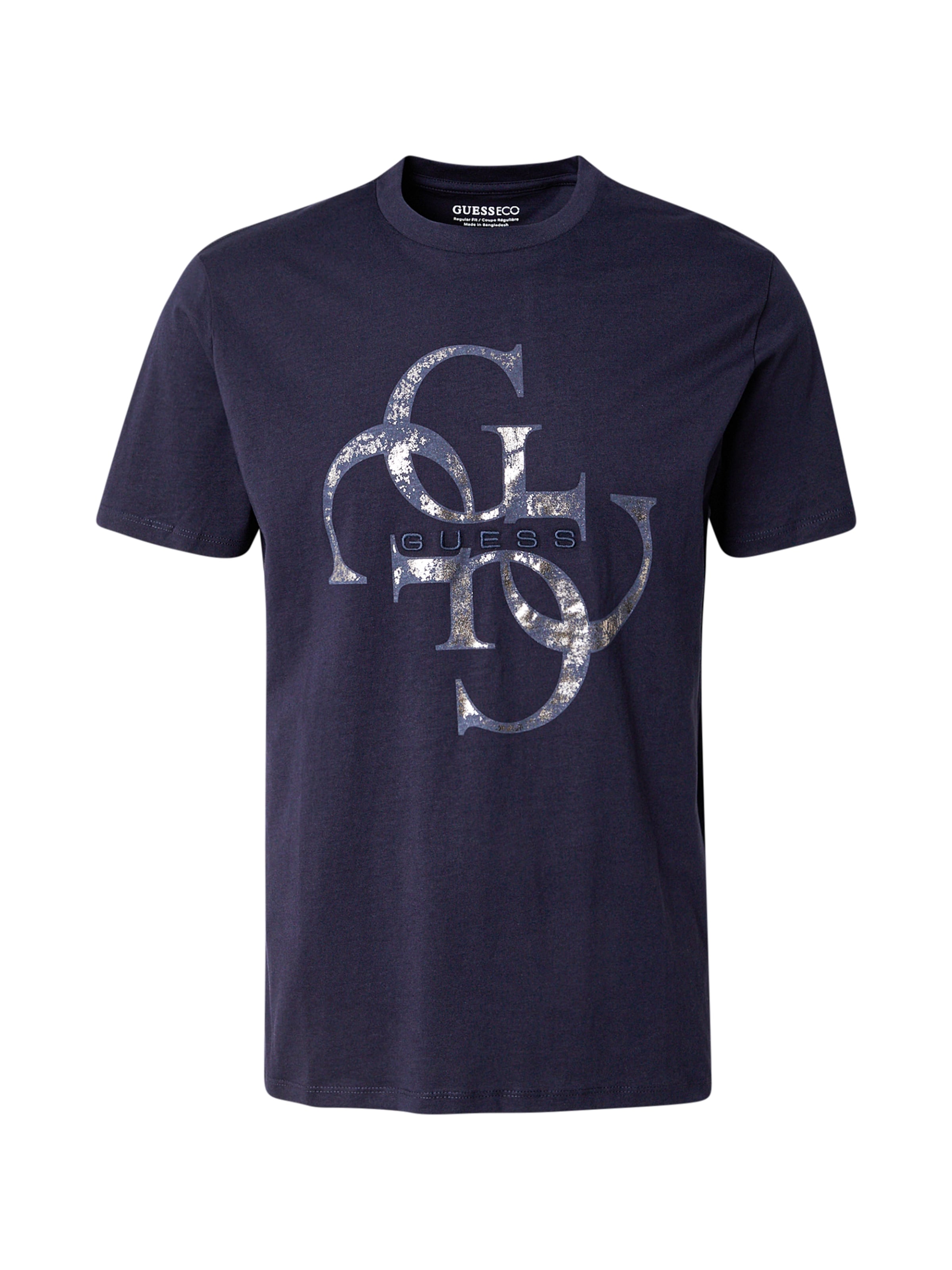 GUESS - Camiseta en azul: frente