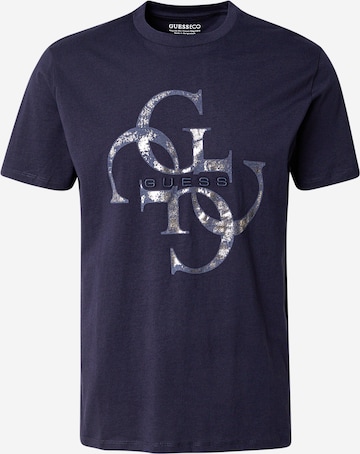 GUESS - Camiseta en azul: frente