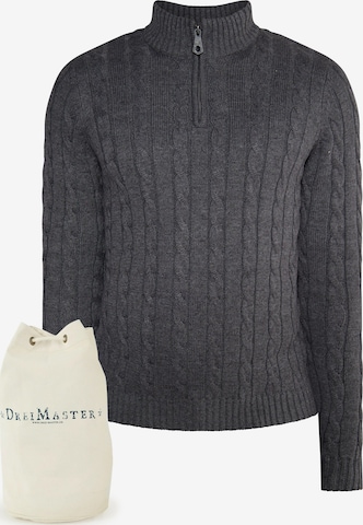 DreiMaster Vintage Свитер в Серый: спереди