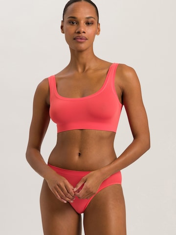 Bustier Soutien-gorge ' Touch Feeling ' Hanro en rouge : devant