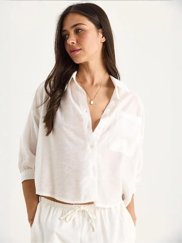 Bianco Lucci Bluse in Weiß