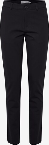 Fransa Slim fit Chino Pants 'TESSA' in Black: front