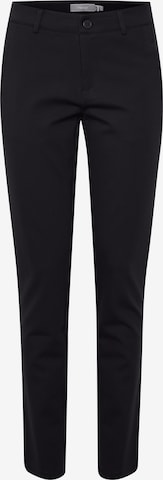 Fransa Slim fit Chino trousers 'TESSA' in Black: front