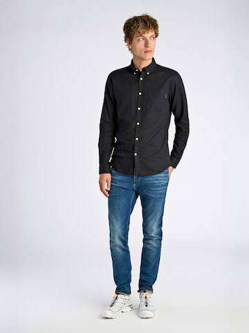 Lindbergh Regular fit Overhemd in Zwart