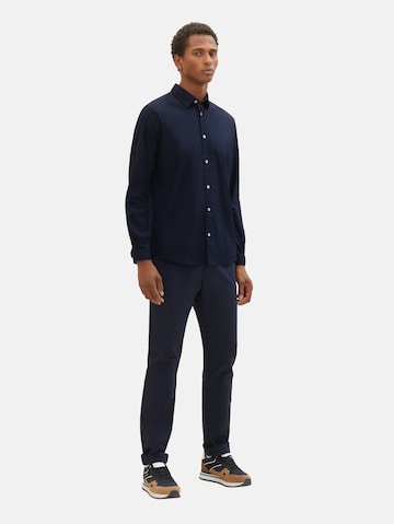 Coupe regular Chemise TOM TAILOR en bleu