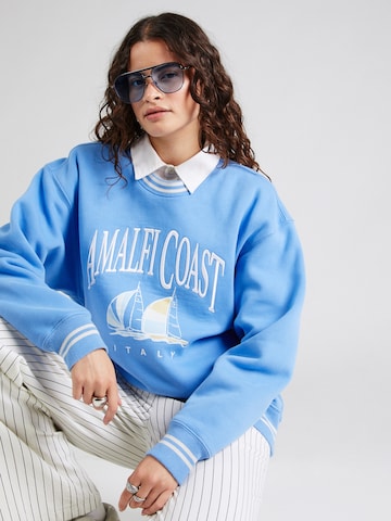 Abercrombie & Fitch Sweatshirt 'SUMMER BLUES' i blå: forside