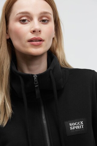 Soccx Sweatjacke in Schwarz