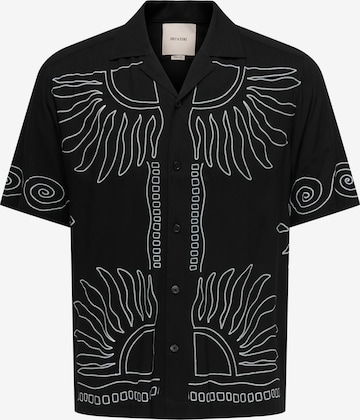 Only & SonsRegular Fit Košulja 'ONSWRIGHT' - crna boja: prednji dio